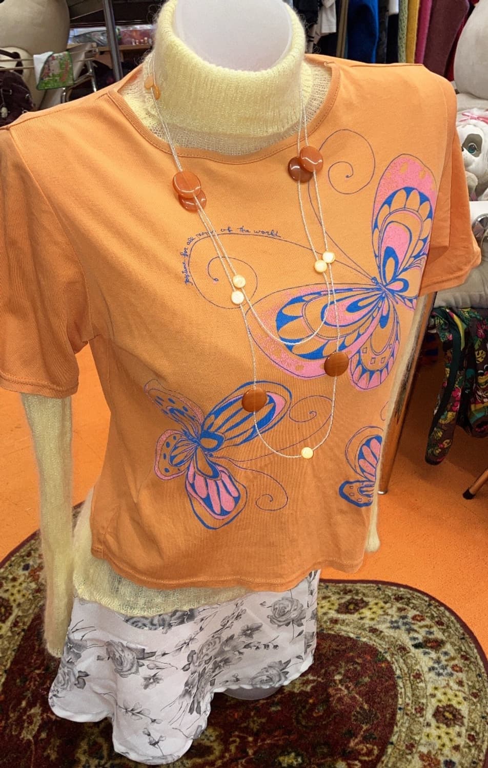 jpn 나비 반소매 티셔츠 상품이미지3