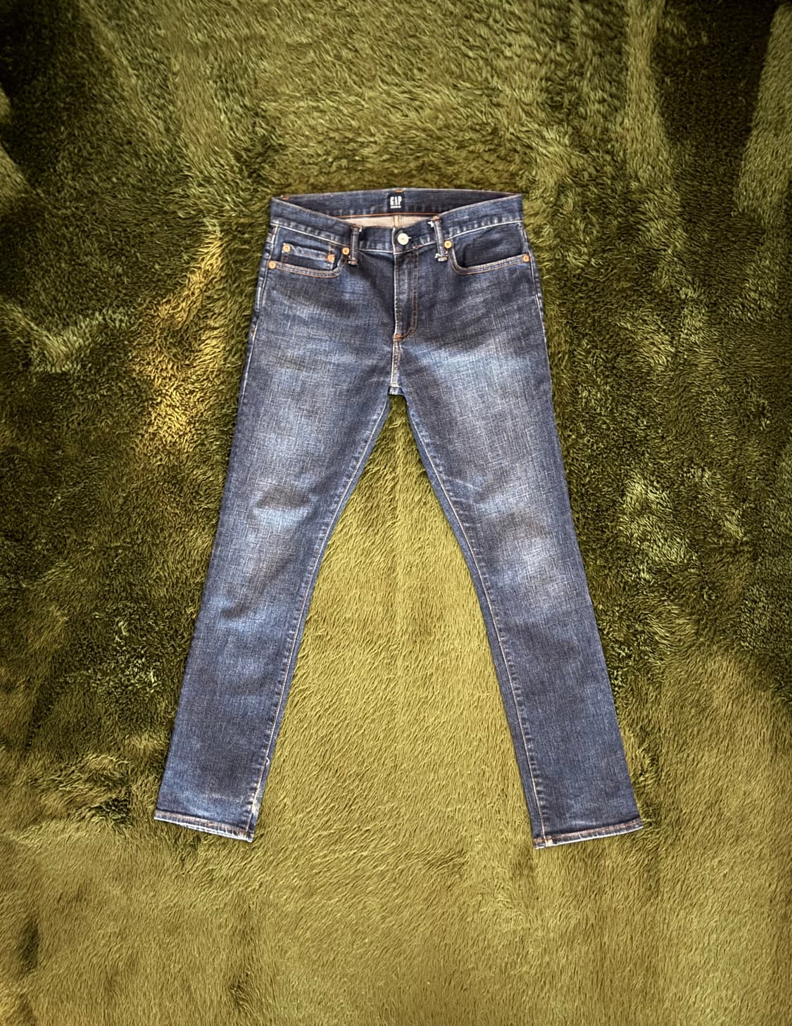 [29X30] GAP 갭 데이퍼드 빈티지 워싱 데님 팬츠 미드 인디고 상품이미지1