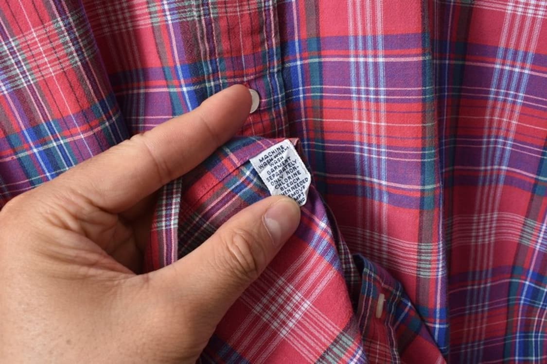 폴로 랄프로렌 체크 반팔 셔츠 L M0351 상품이미지5