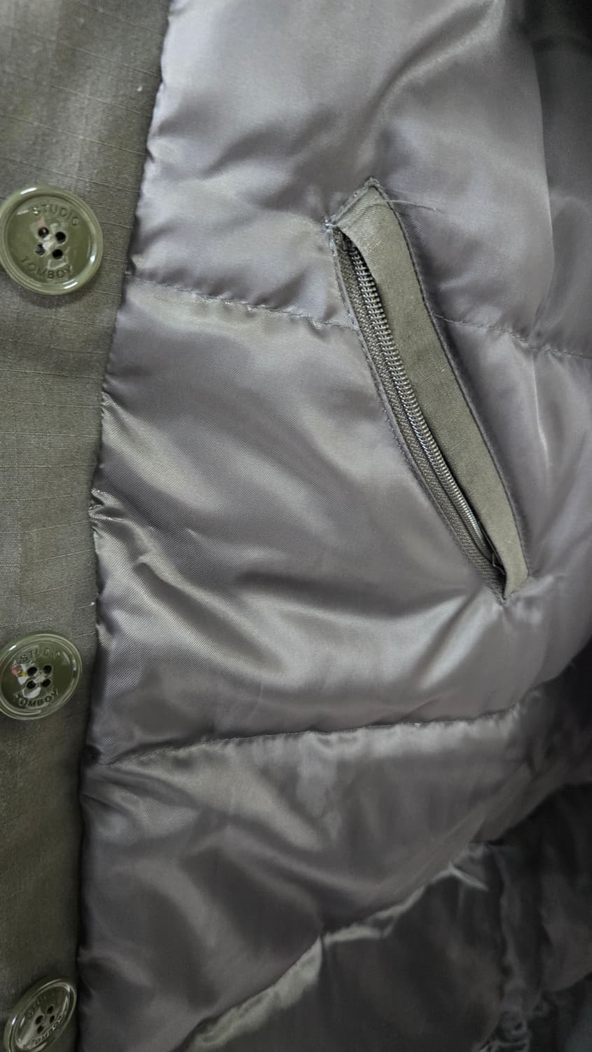 스튜디오 톰보이 라쿤퍼후드 롱야상 상품이미지6