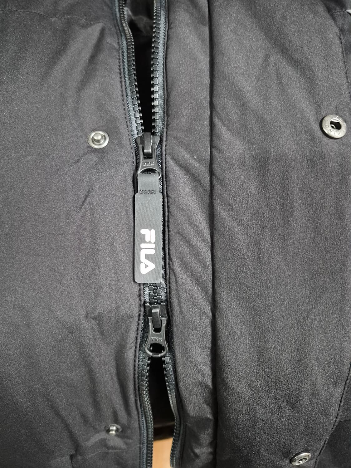 FILA 휠라 필라 블랙 롱패딩 남성 95 상품이미지3