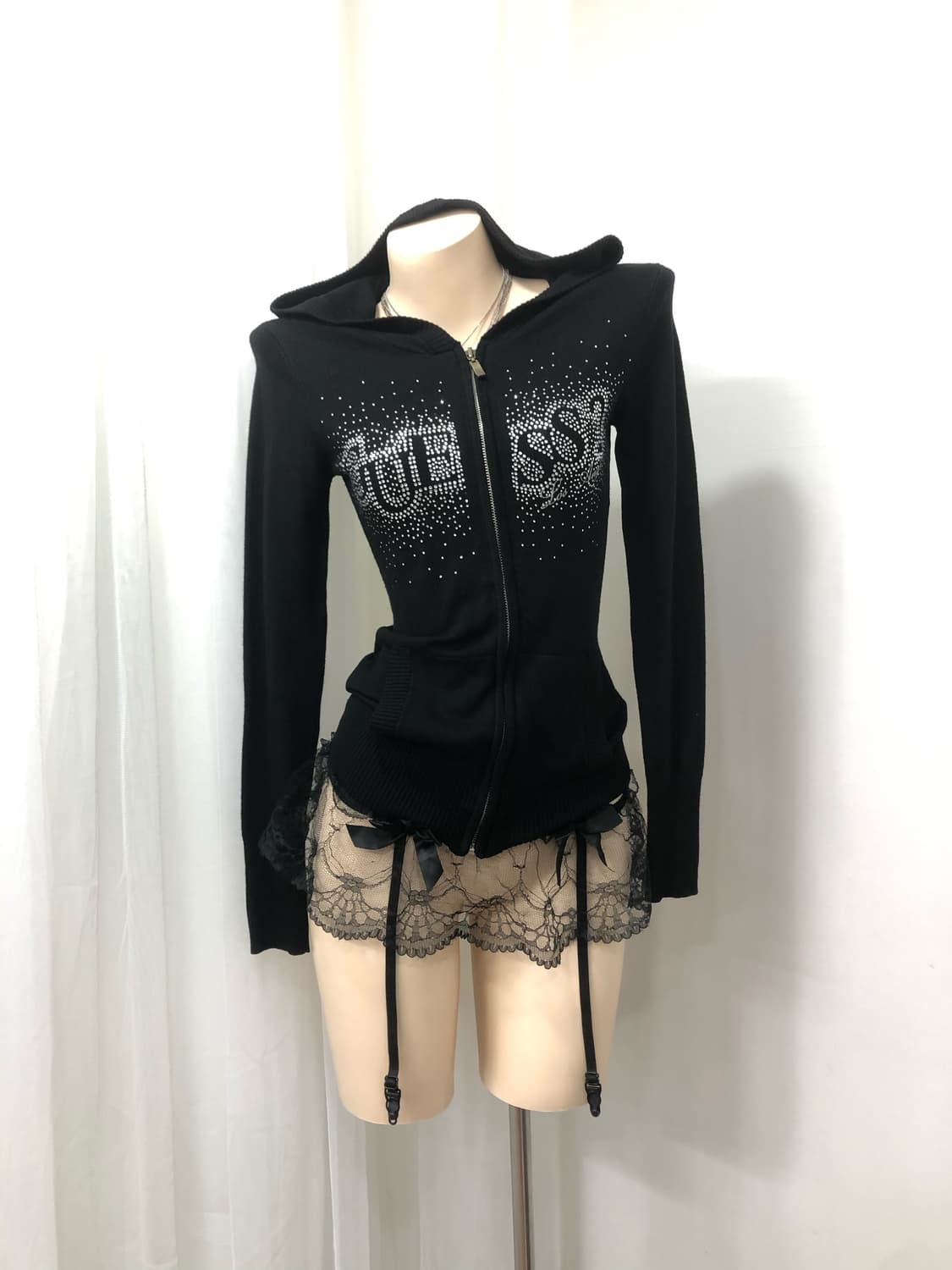 GUESS cubic logo hood zip up 상품이미지2