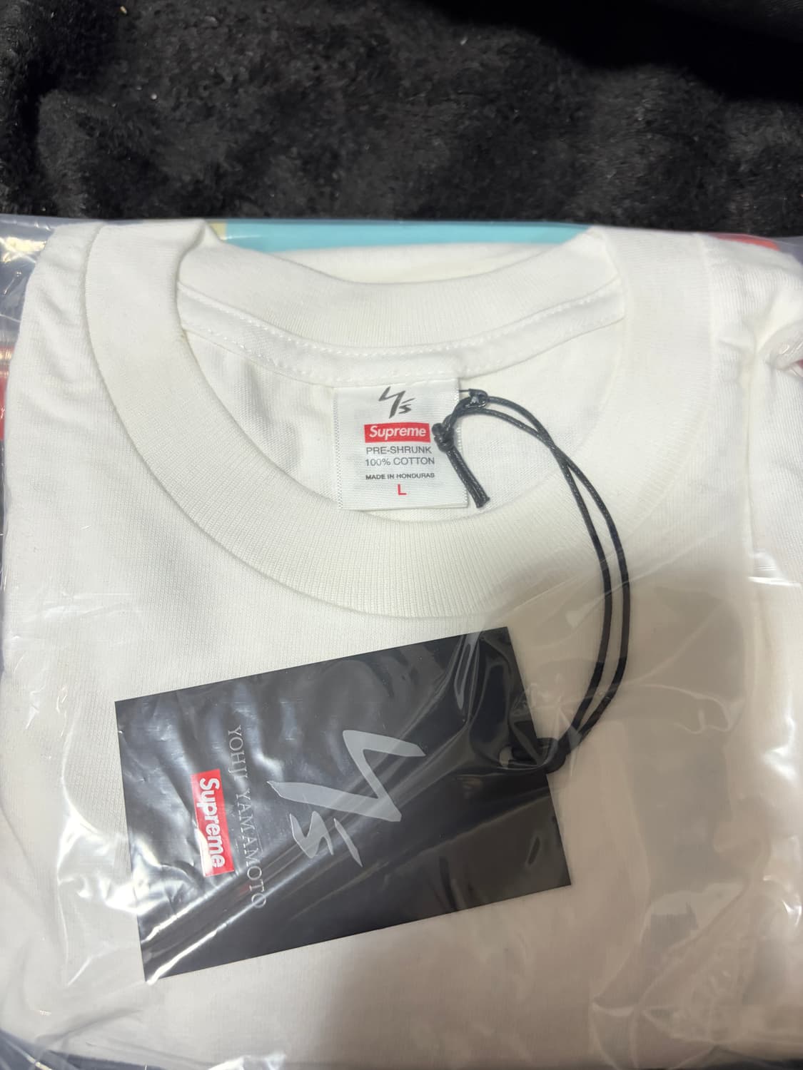 슈프림x요지야마모토 콜라보 롱슬리브 L사이즈 상품이미지1