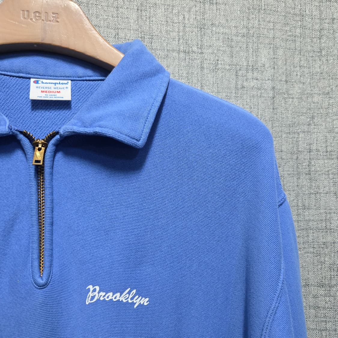 챔피온 Brooklyn 블루 반집업 맨투맨  상품이미지4