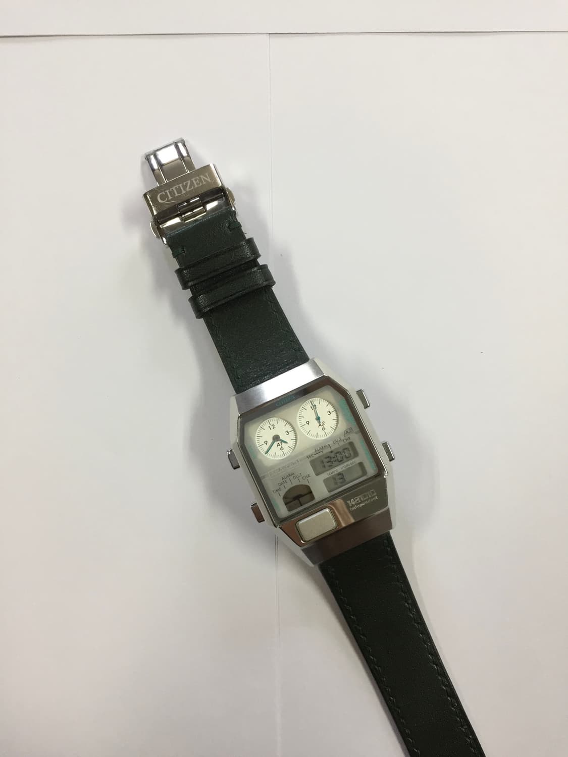 80s citizen ana-digi temp green 상품이미지7