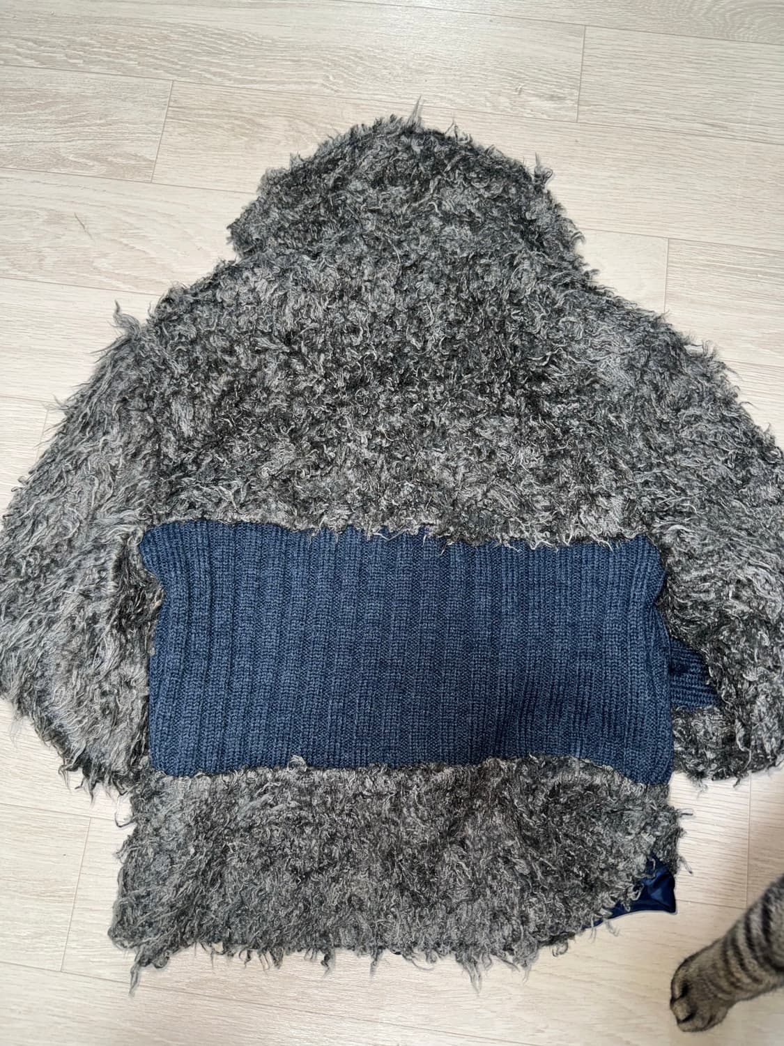 앤더슨벨 올가 헤어리 니트 집업 XS 상품이미지8