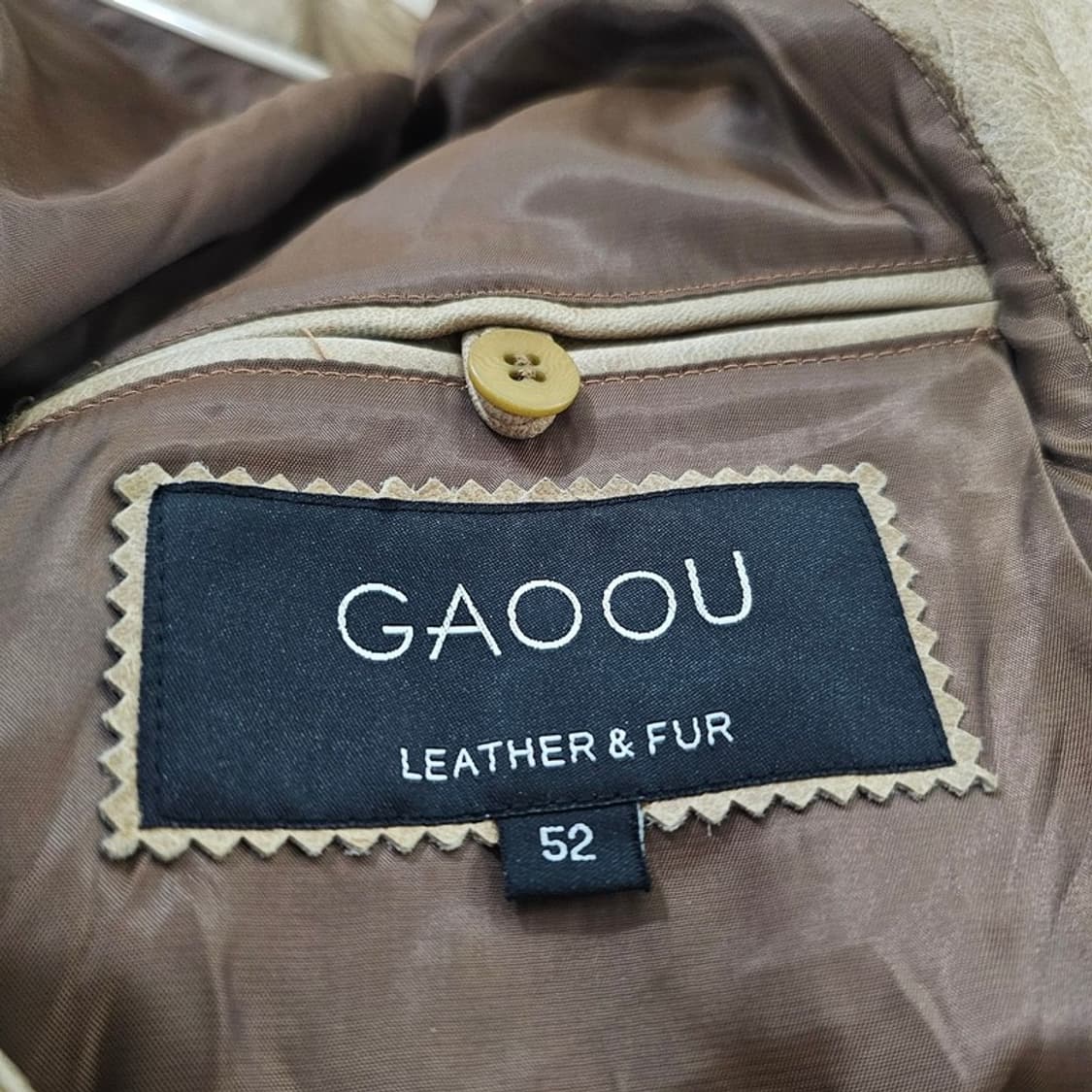 GAOOU 빈티지 염소가죽 블레이저 52 상품이미지6