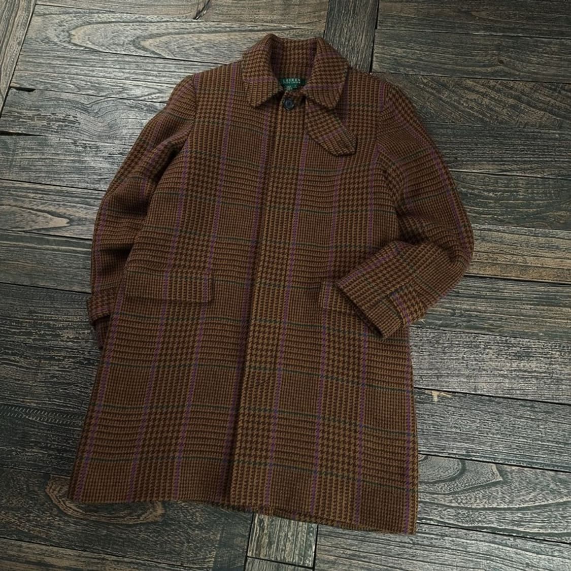 [폴로 랄프로렌] 글렌 체크 발마칸 코트 M18456 상품이미지1