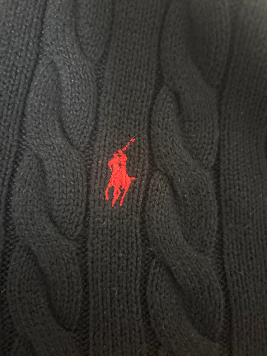 폴로랄프로렌 반집업 니트 l사이즈 상품이미지3