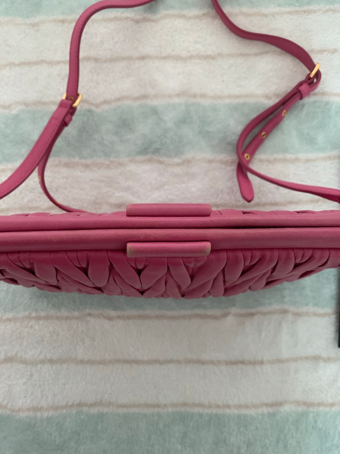 미우미우 핑크 가방 정품  상품이미지5