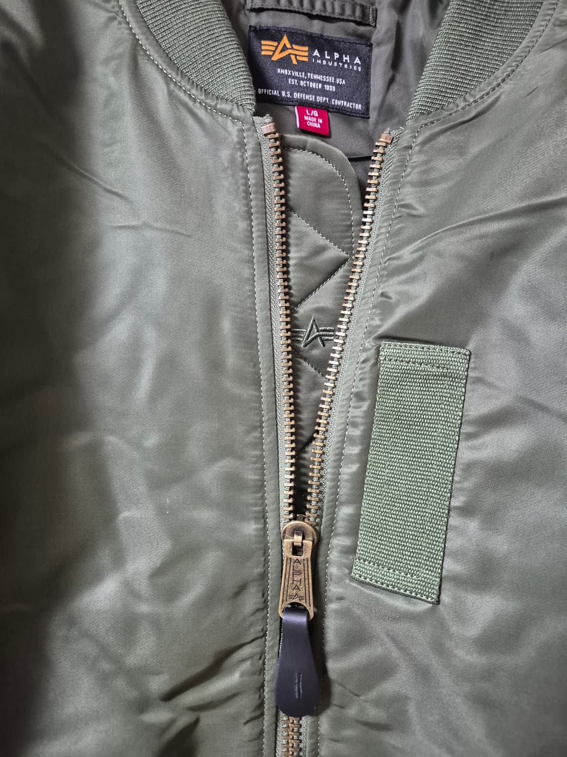 알파 인더스트리 MA-1 봄버 모드 플라이트 자켓 마원 파일럿 항공점퍼 상품이미지6