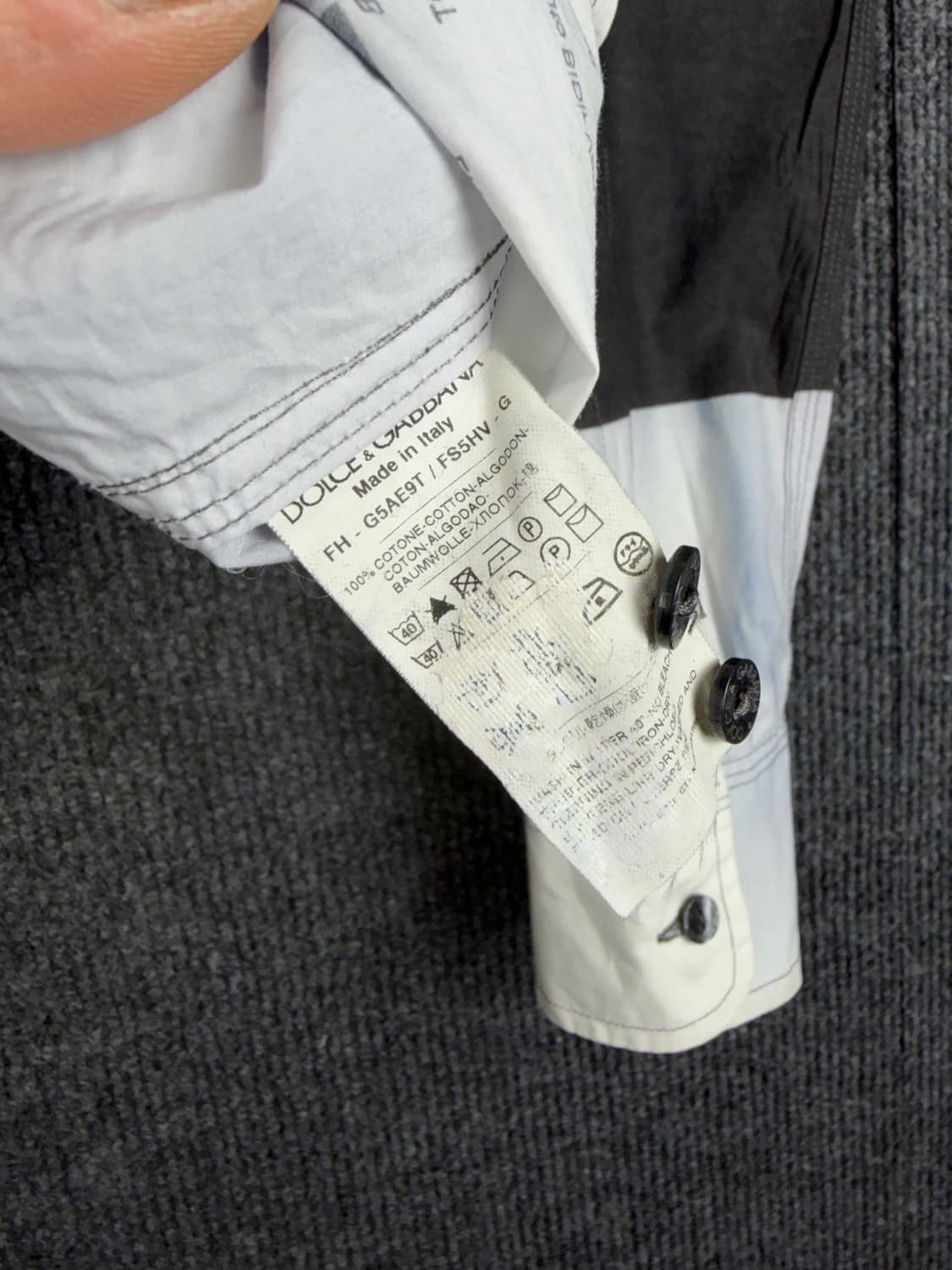 돌체앤가바나 잉크다잉 블럭셔츠 상품이미지7