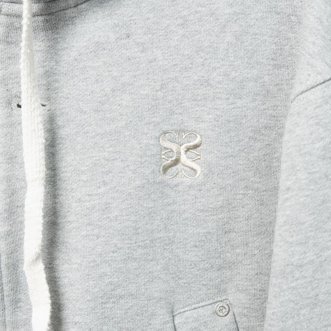 [XL] SATUR 세터 테오 코튼 올데이 후드집업 멜란지 그레이  상품이미지2