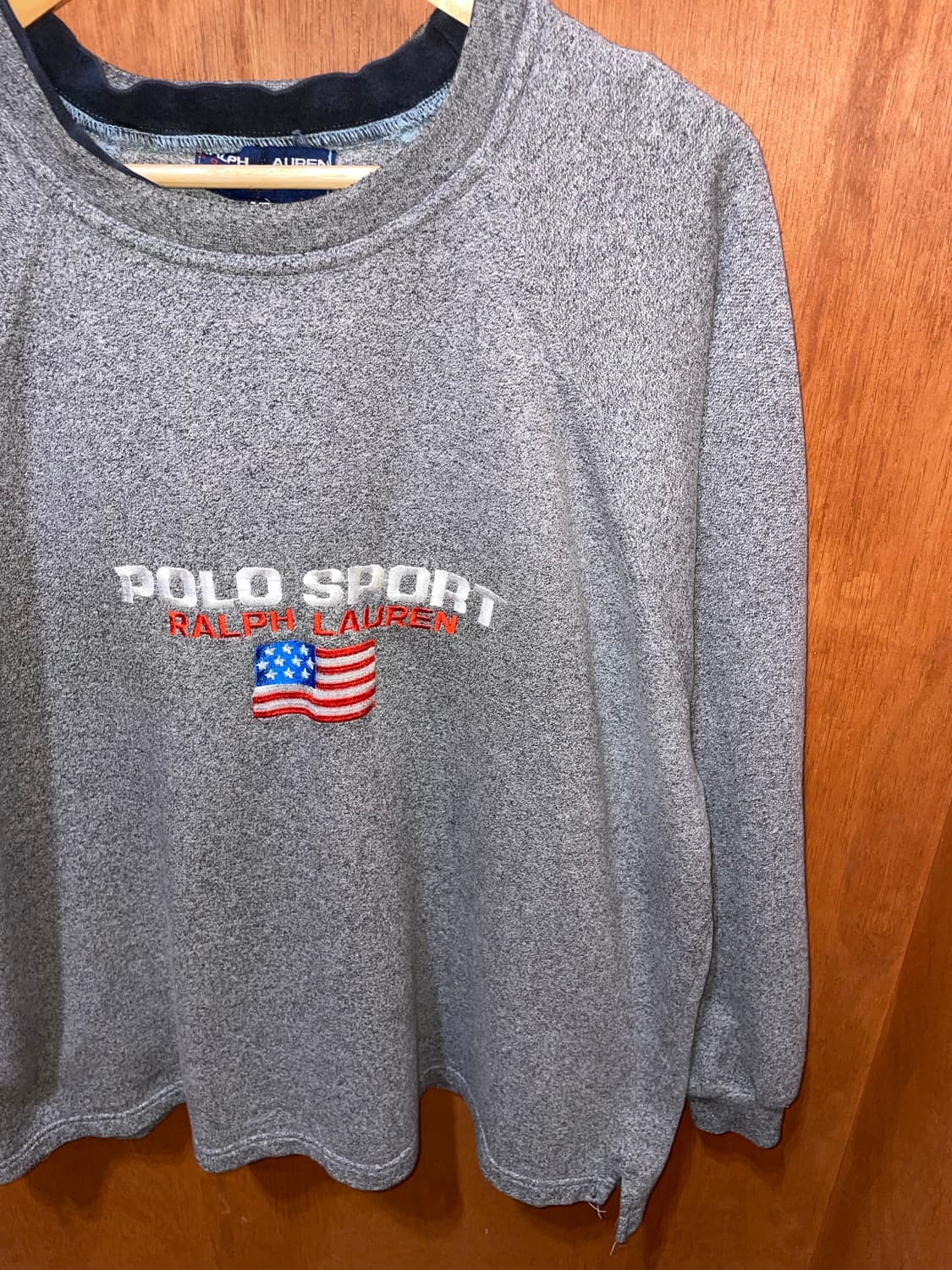 (XL) POLO 폴로 랄프로렌 스포츠 성조기 스웻 셔츠 맨투맨 상품이미지4