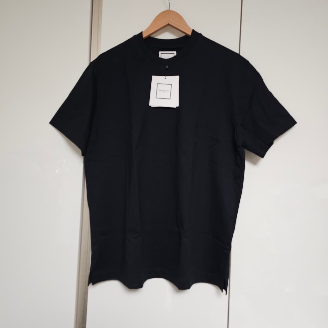 46 새제품) 우영미 자수 스퀘어 라벨 25FW 반팔 티셔츠 95 100 상품이미지2