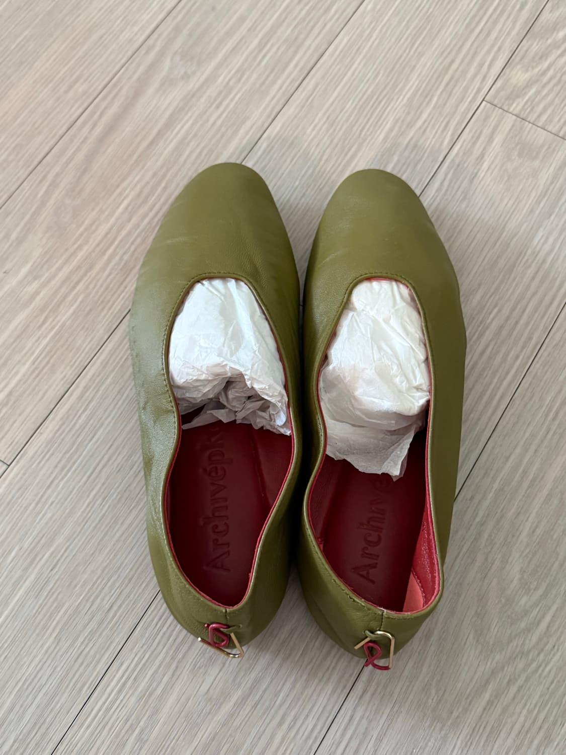 Archivépk 아크이브앱크 플랫 슈즈 올리브 36사이즈 상품이미지2