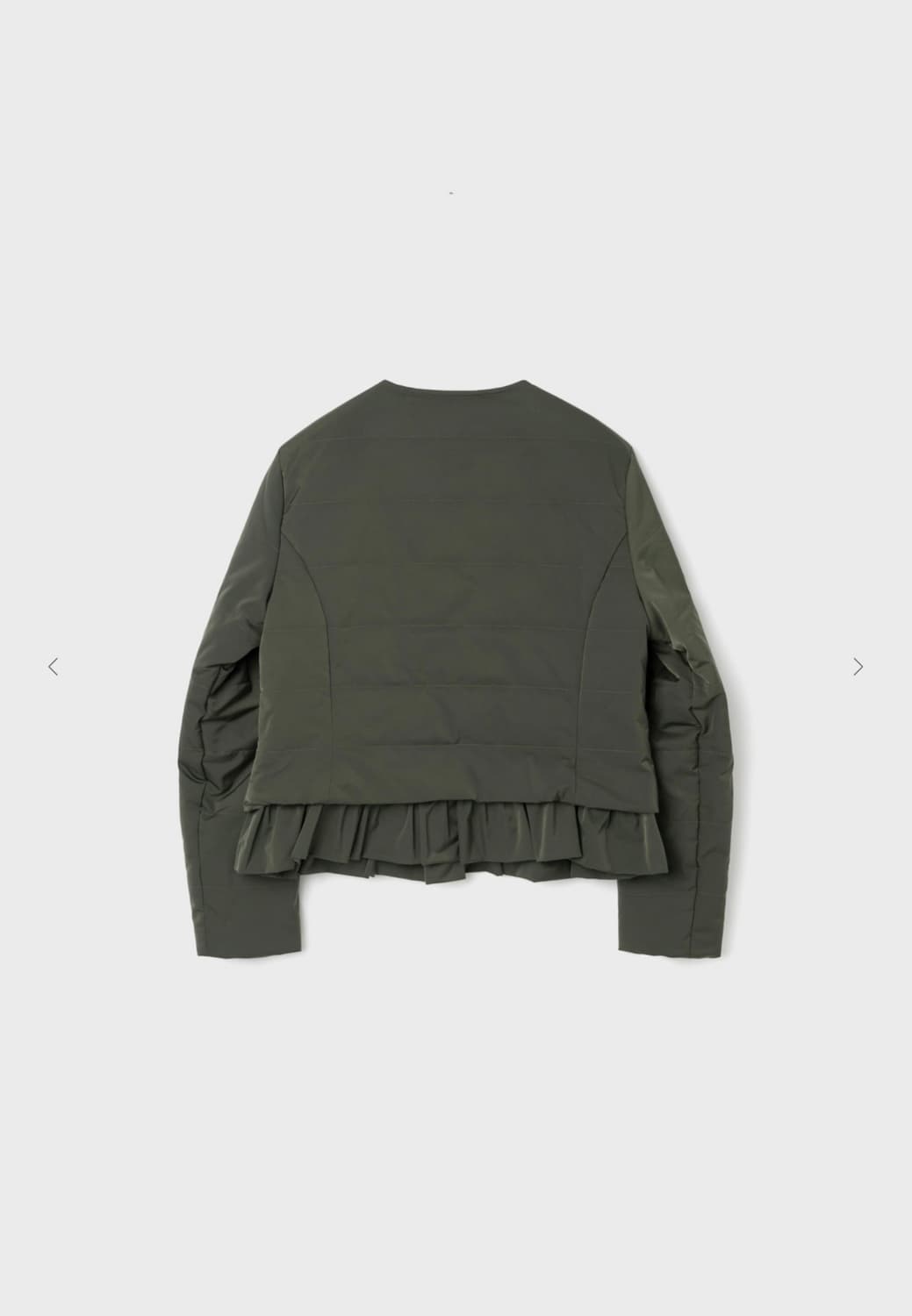 버뮬라 RUFFLE PADDED JACKET (KHAKI) 상품이미지7