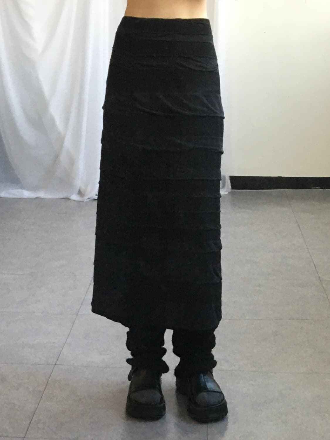 Layer point long skirt 상품이미지3