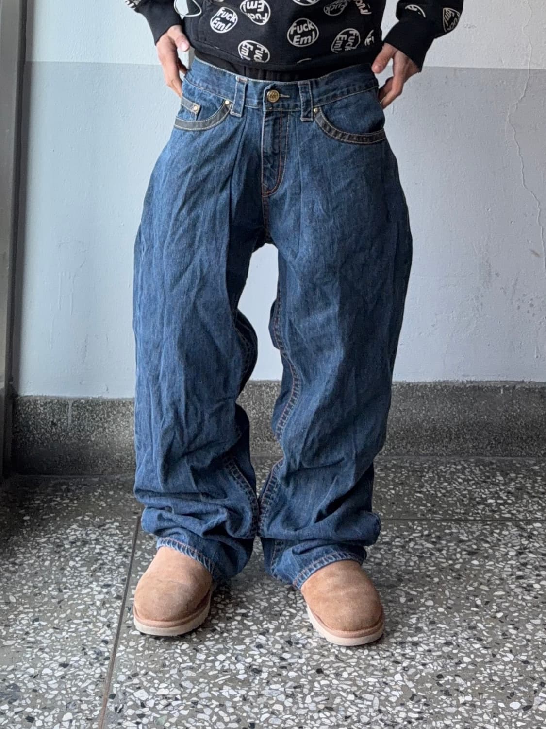 빈티지 디테일 힙합팬츠 상품이미지3