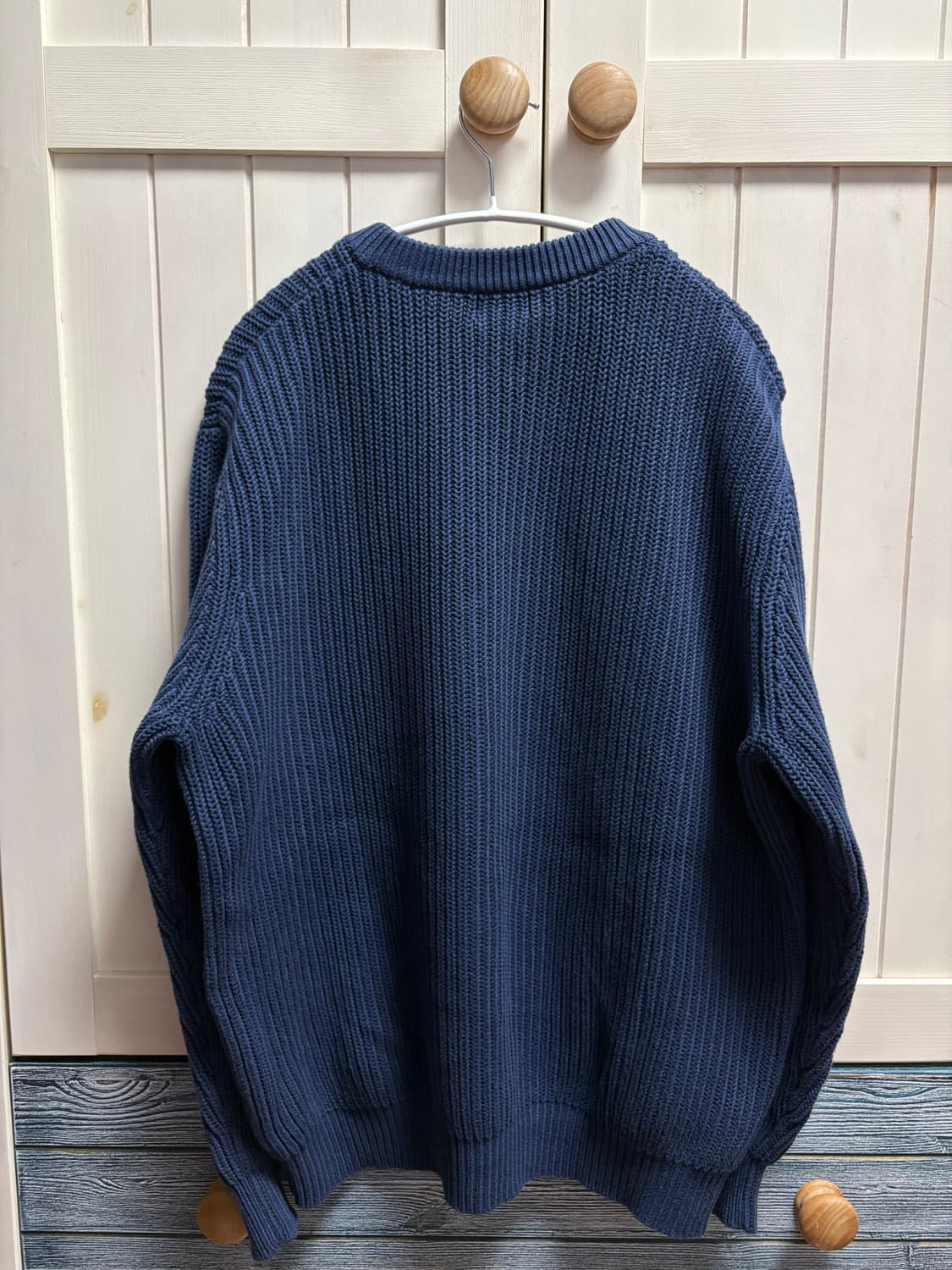 90년대 엘엘빈 llbean 니트 네이비 라지 사이즈 상품이미지3