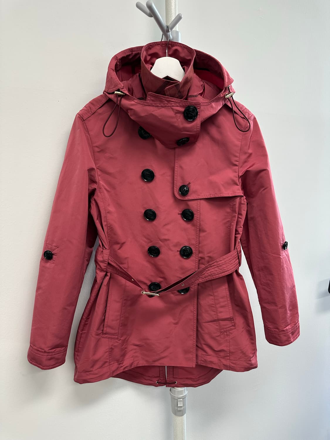 버버리 후드 하프 트렌치코트 자켓 상품이미지2