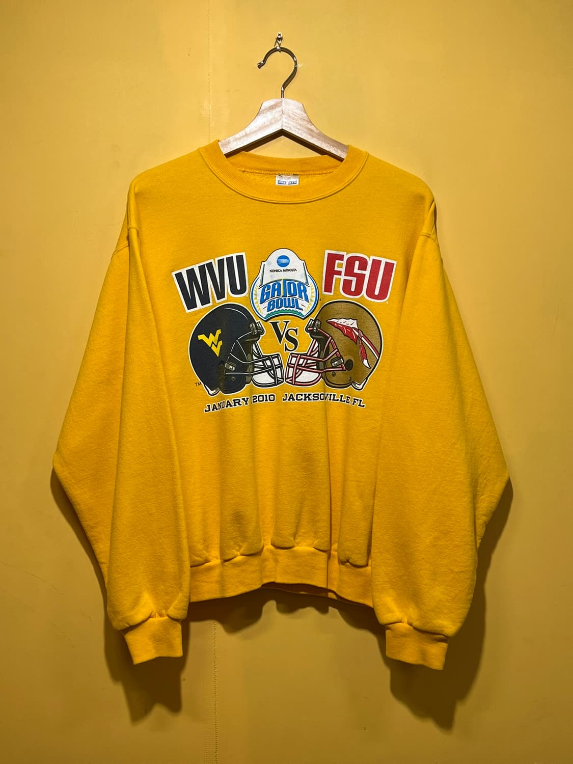 10s [S] 저지스 유니버시티 풋볼 옐로우 맨투맨 상품이미지1