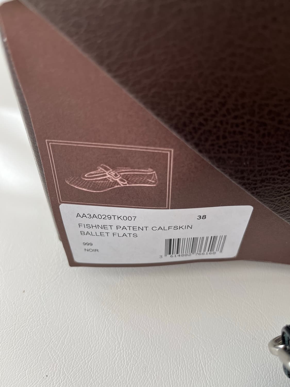 (새상품) 알라이아 피시넷 플랫슈즈 블랙 상품이미지3