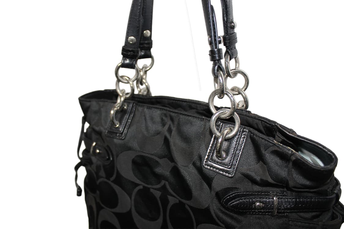 2000s COACH 코치 자카드 토트백 상품이미지6