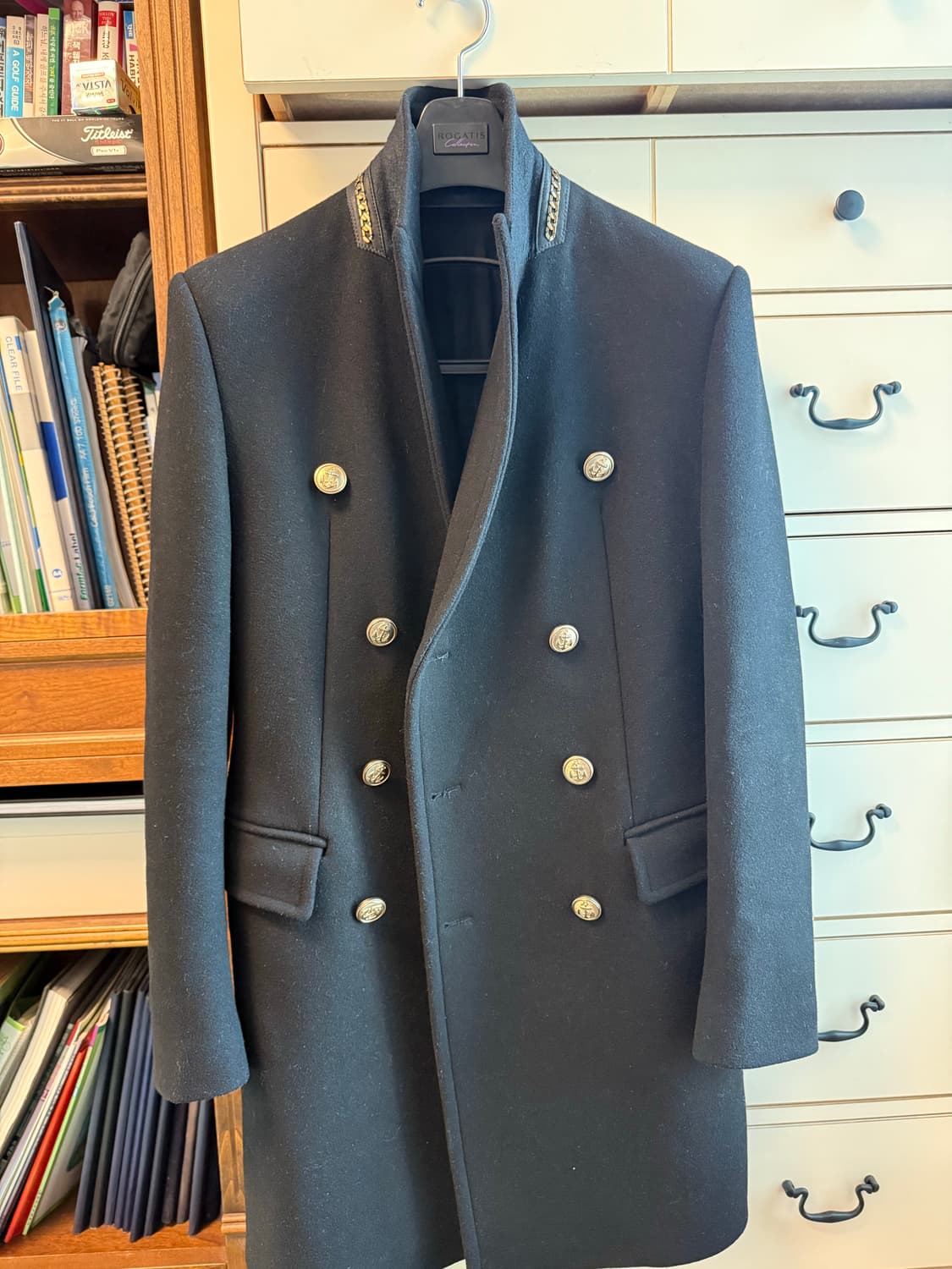 시스템옴므 금장 시로랑 더블코트 100사이즈 상품이미지3