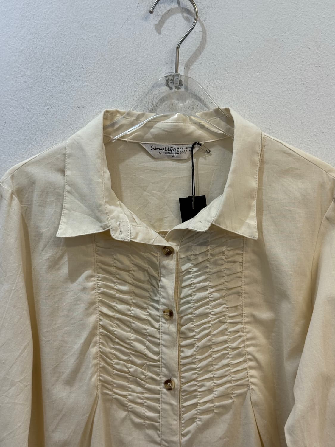 Slowlife shirring button shirt  상품이미지3