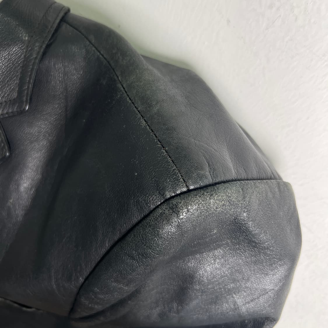 VTG 빈티지 블랙 양가죽 블레이저 M 상품이미지10