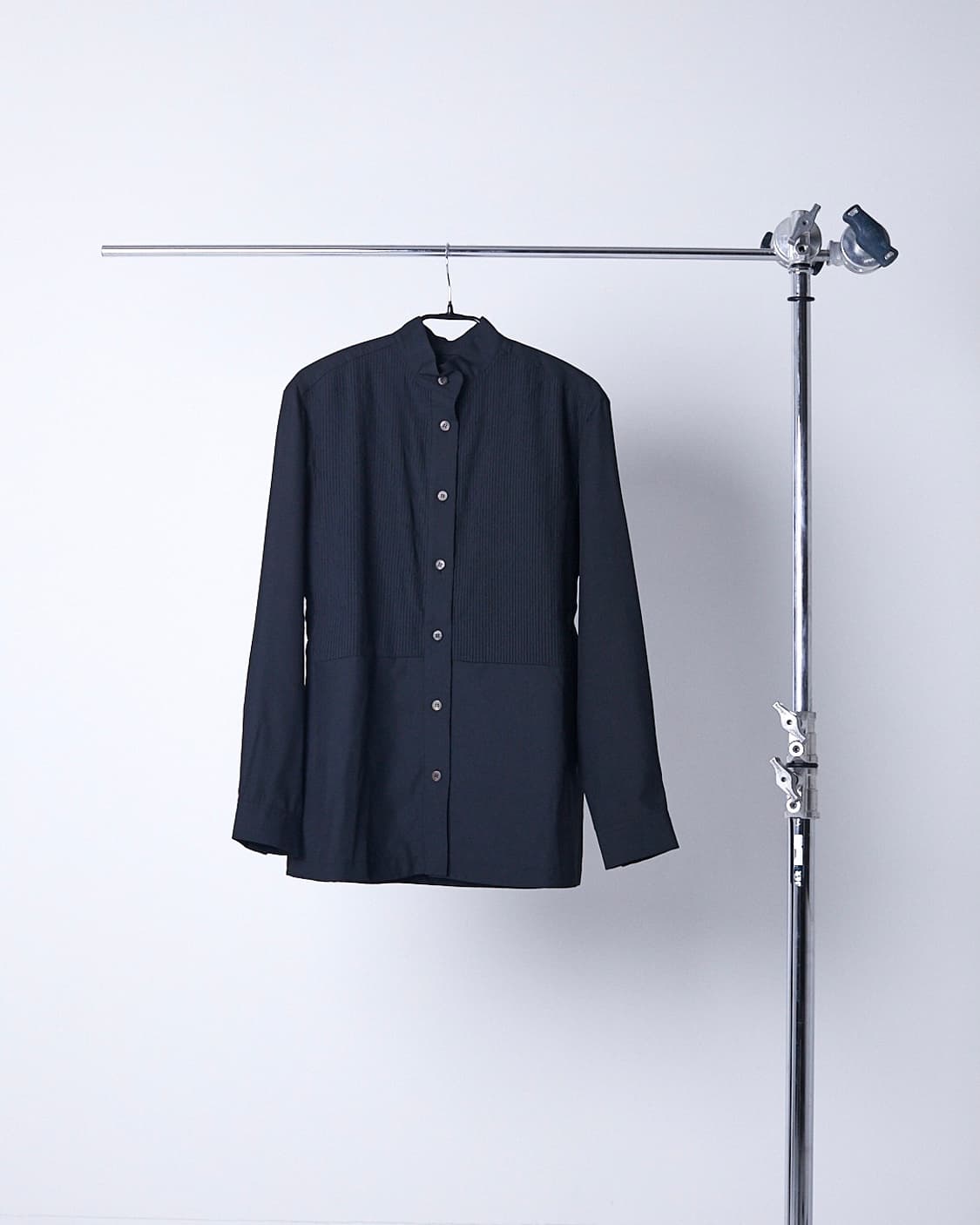 Front Pleats Mandarin Collar  Shirts 상품이미지2