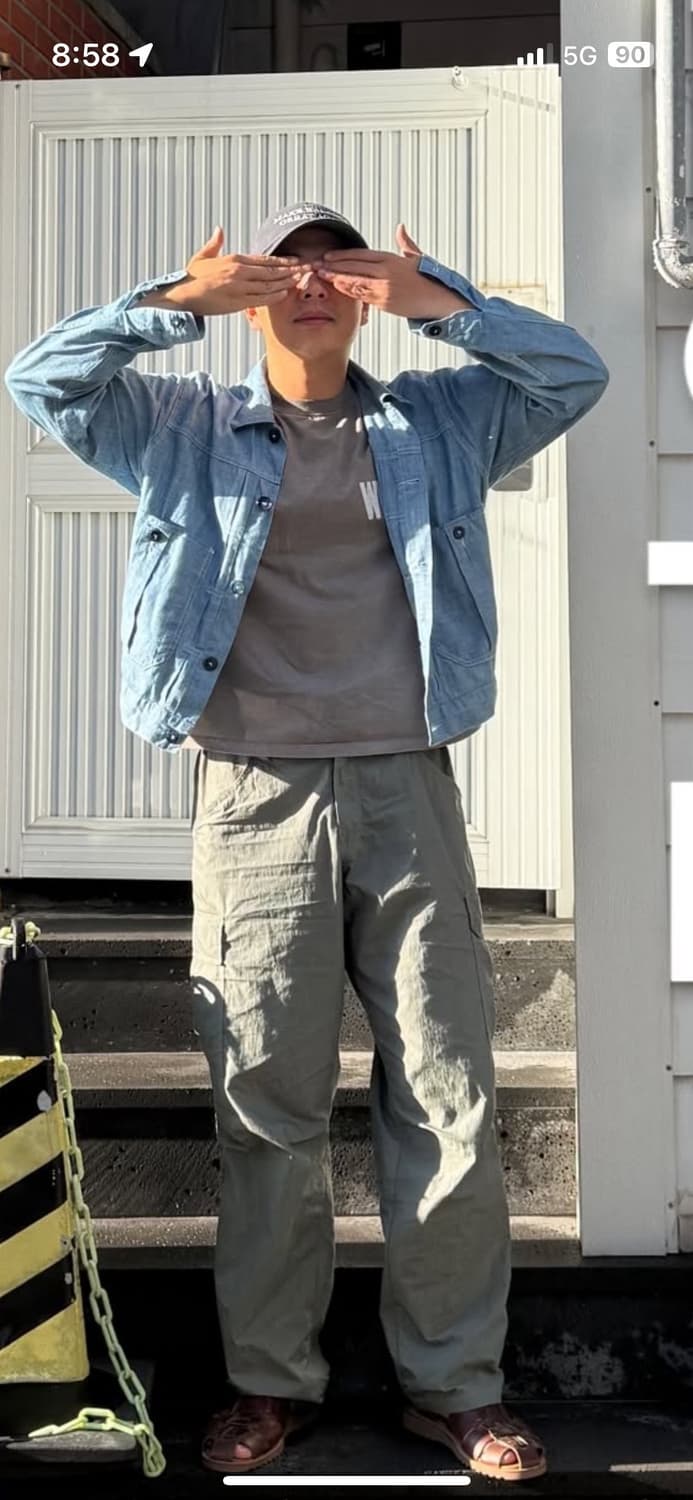 Brut 샴브레이 자켓 인플루언서 해리포터님 자켓 오어슬로우 rrl 상품이미지4