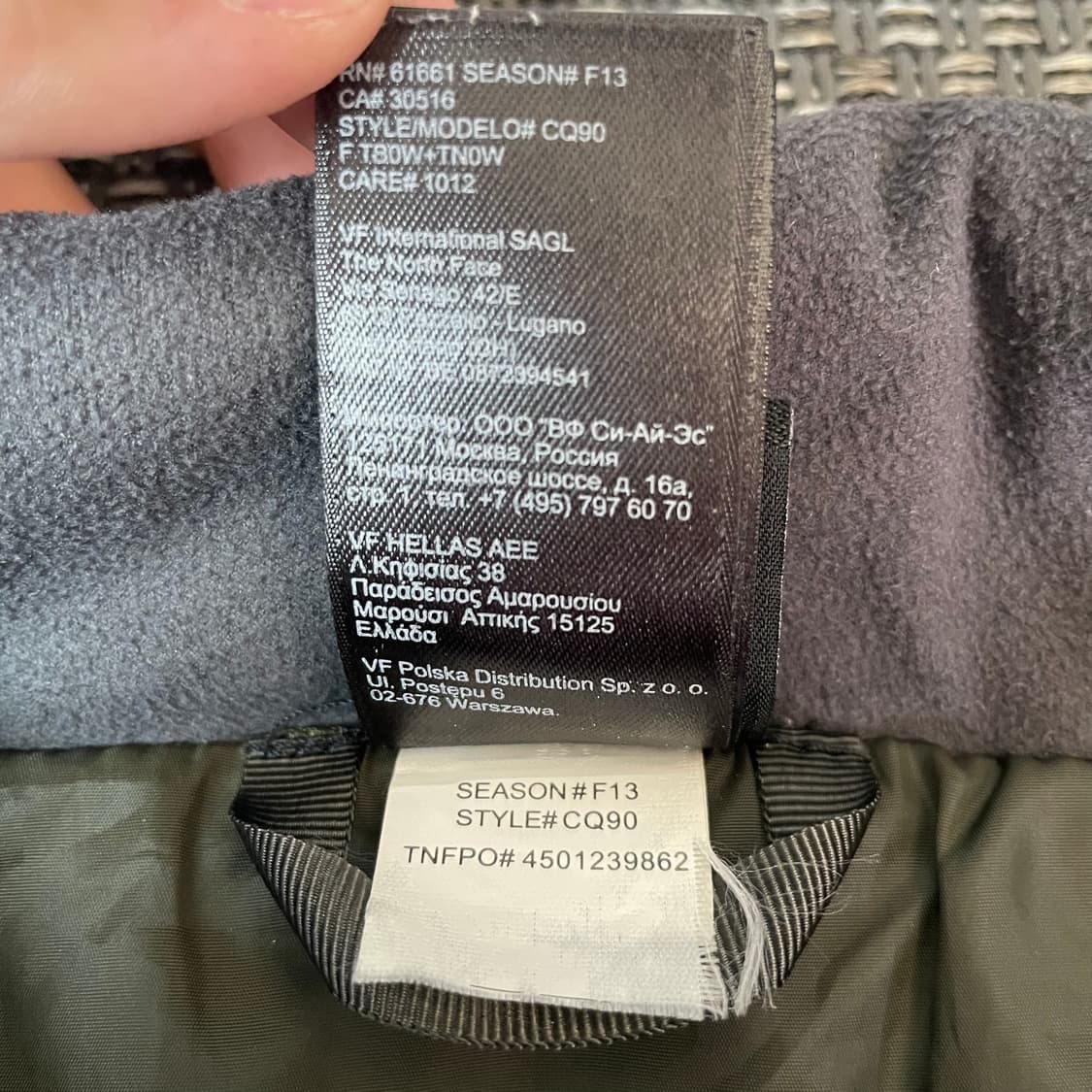 노스페이스 블랙 라벨 카키 경량 패딩 M 상품이미지6