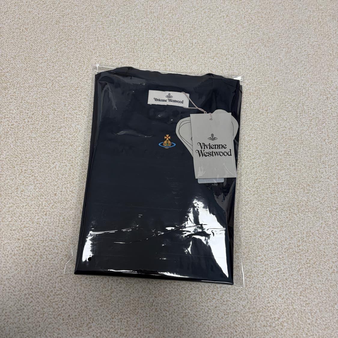 비비안웨스트우드 ORB 페루 코튼 반팔 티셔츠 네이비 상품이미지5