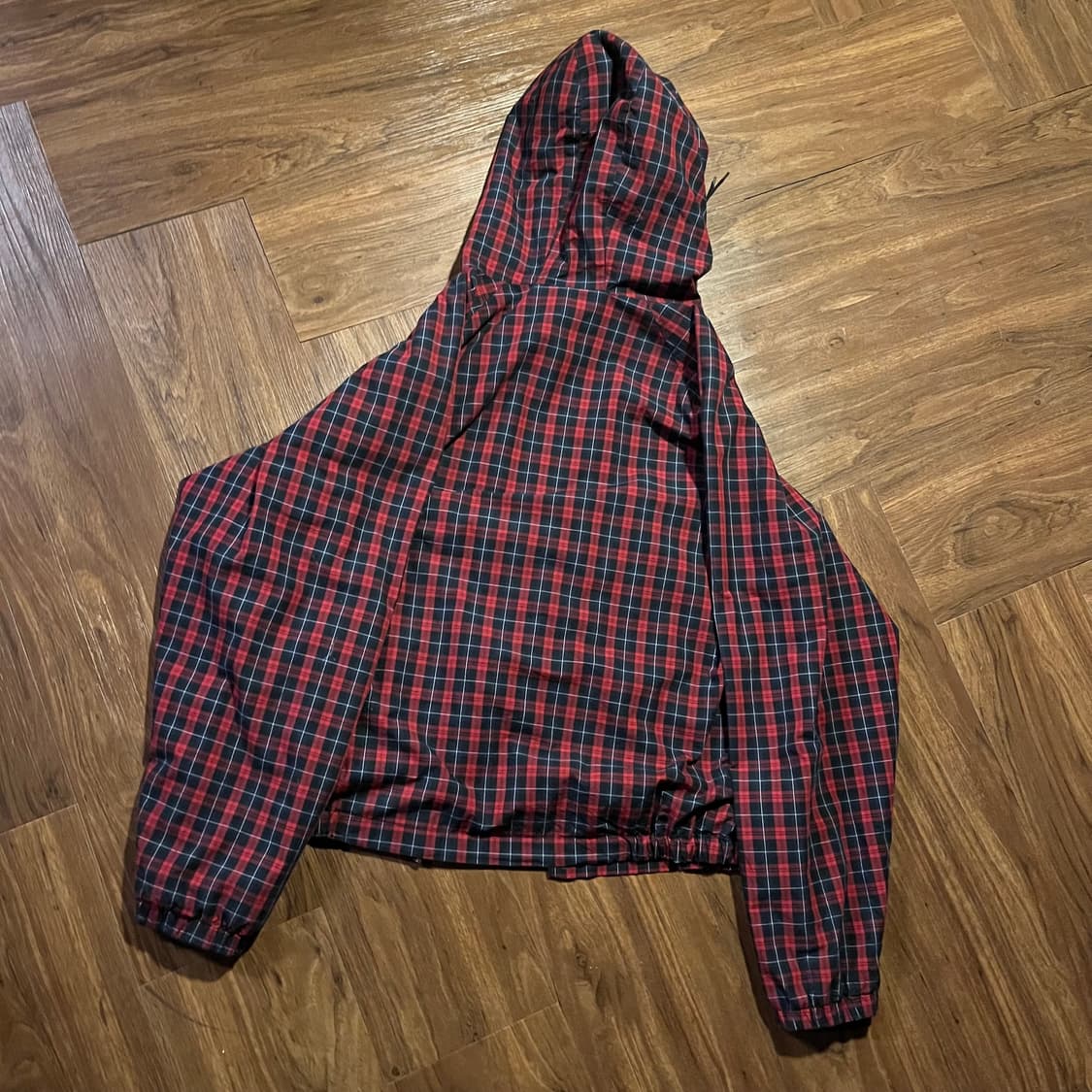 Buffalo check high-neck 2way jacket 상품이미지5