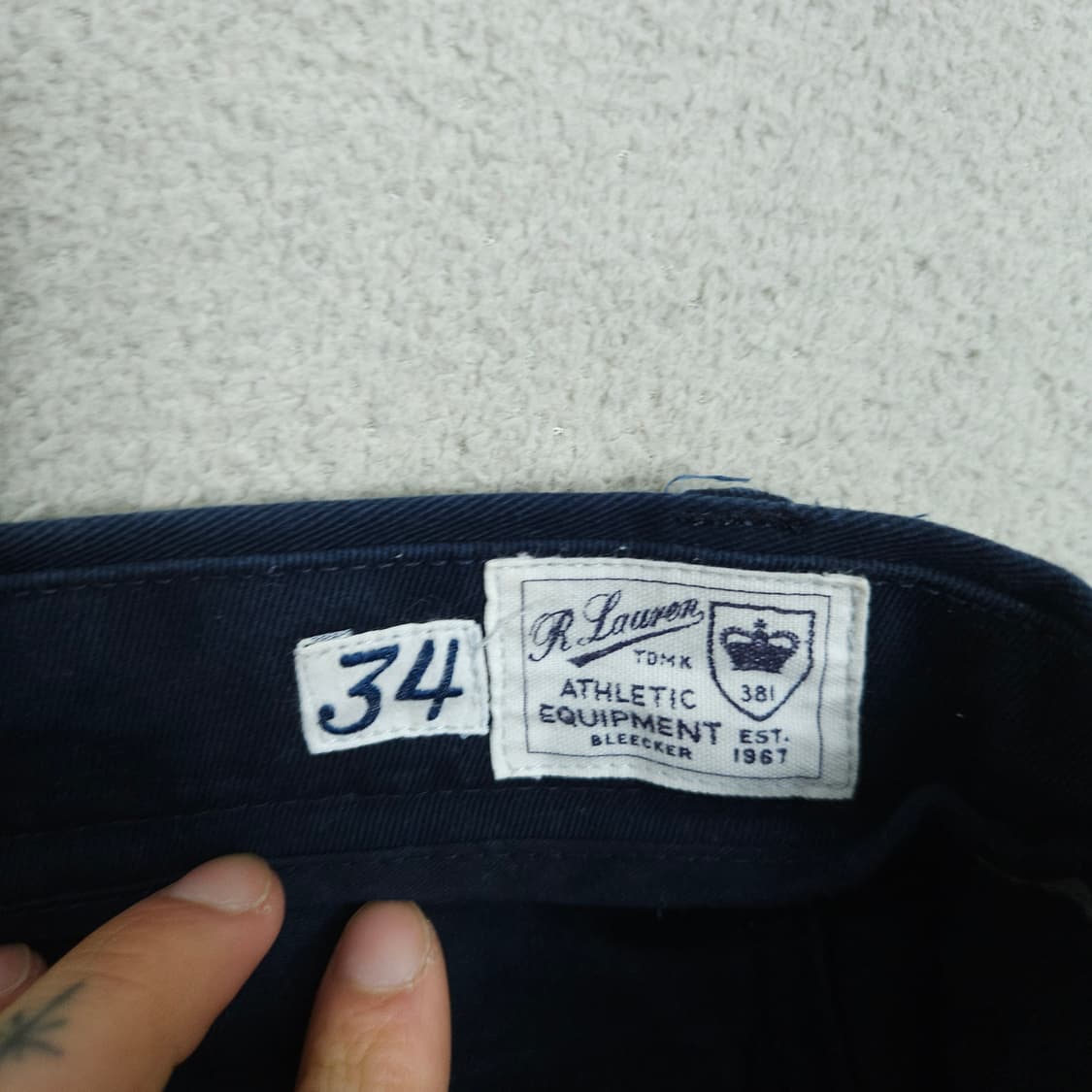 폴로 랄프 로렌 자수 로고 엠블럼 반바지 34 상품이미지3