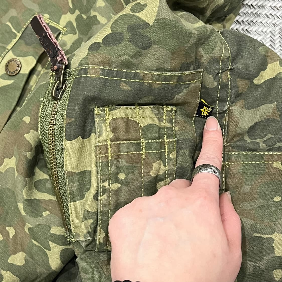 알파인더스트리 카모 n3b 파카 s08805 상품이미지6