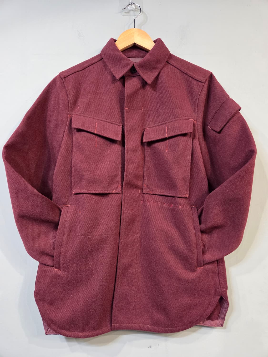 G-STAR RAW 셔츠형 자켓 버건디 상품이미지1