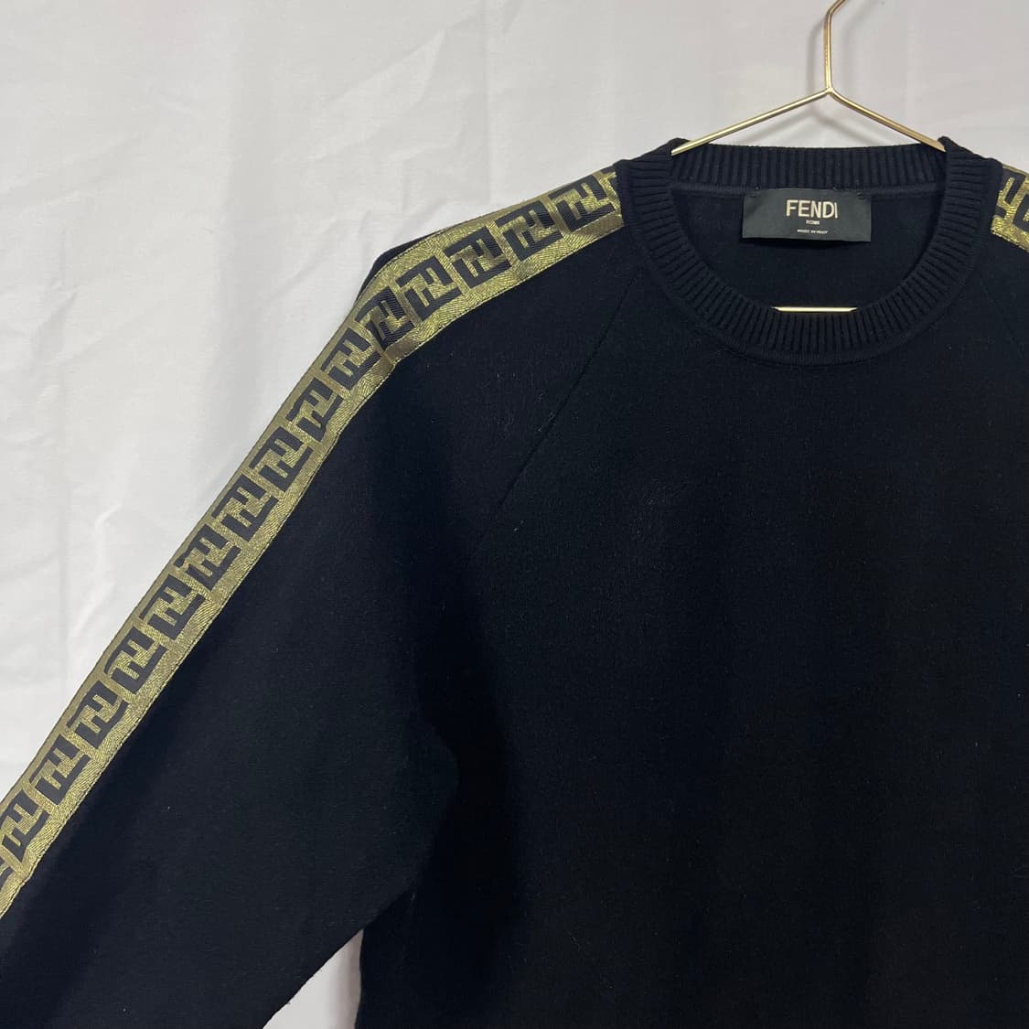 펜디(FENDI) FF 로고 라인 울 스웨트 셔츠 맨투맨 상품이미지3