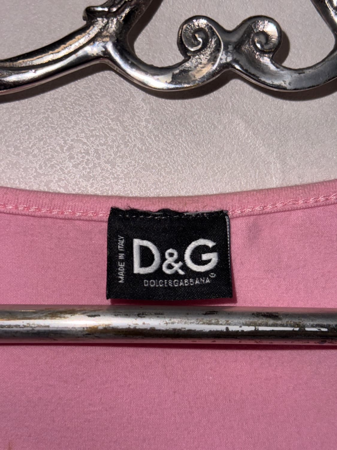 Dolce & Gabbana pink beads glitter 반팔티 상품이미지4