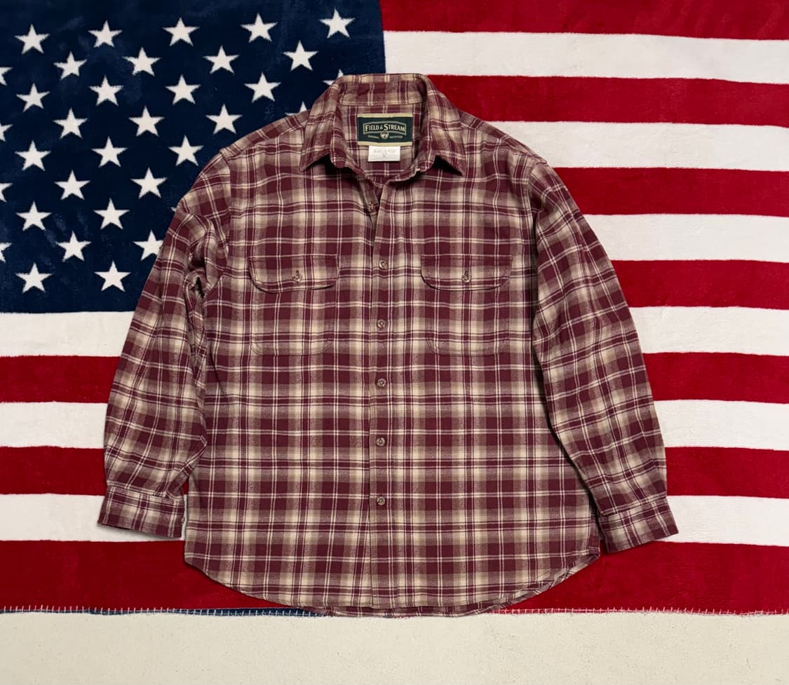 Field&stream flannel shirt필드앤스트림 헤비플란넬셔츠 상품이미지1
