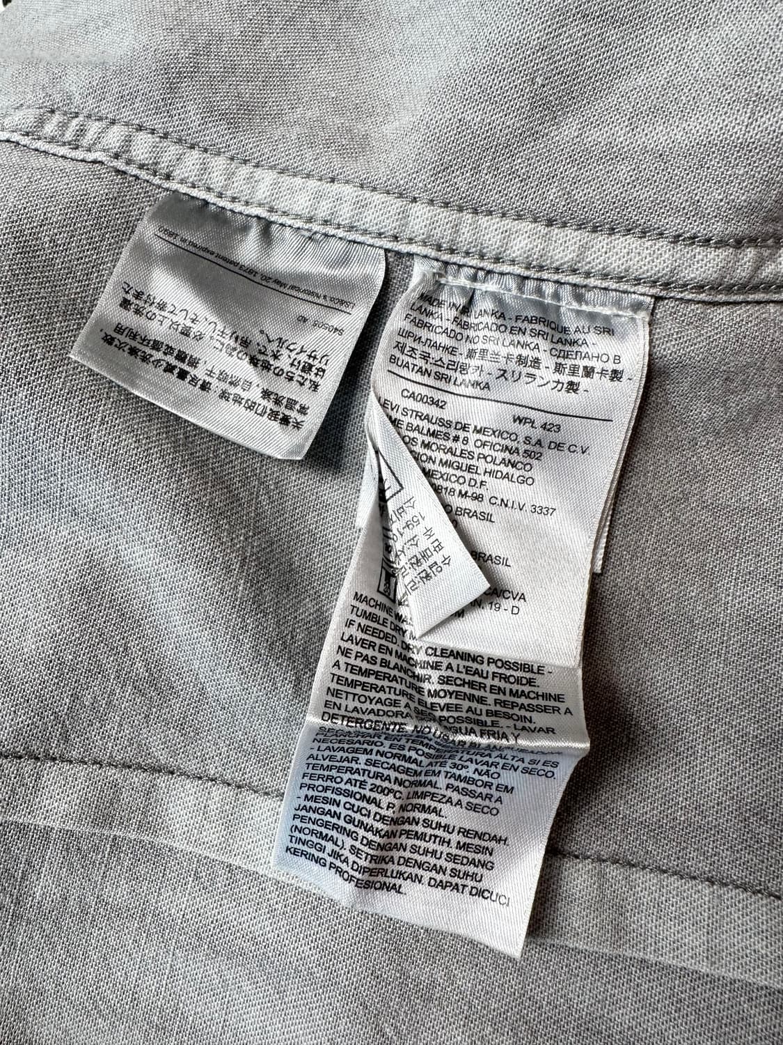 리바이스 웨스턴 스냅버튼 데님셔츠 상품이미지5