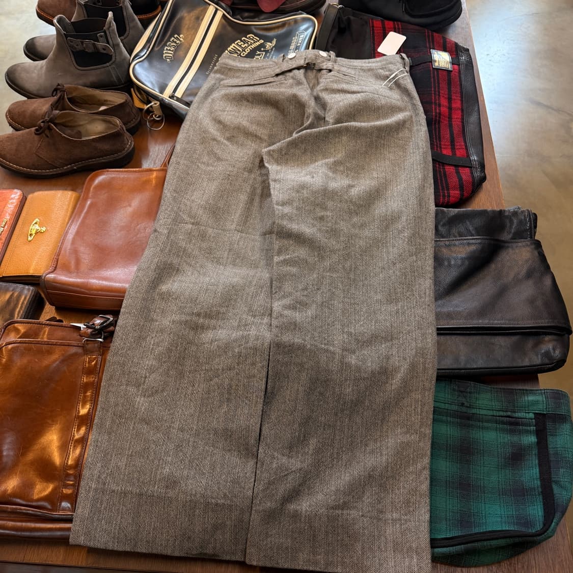 드라이본즈 로커빌리 신치백 서스펜서 디테일 트라우저 32 33 일본생산 상품이미지5