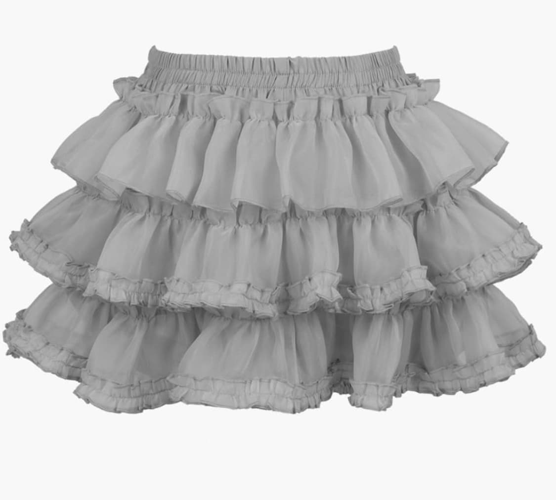 러프넥 튜튜스커트 그레이 상품이미지1