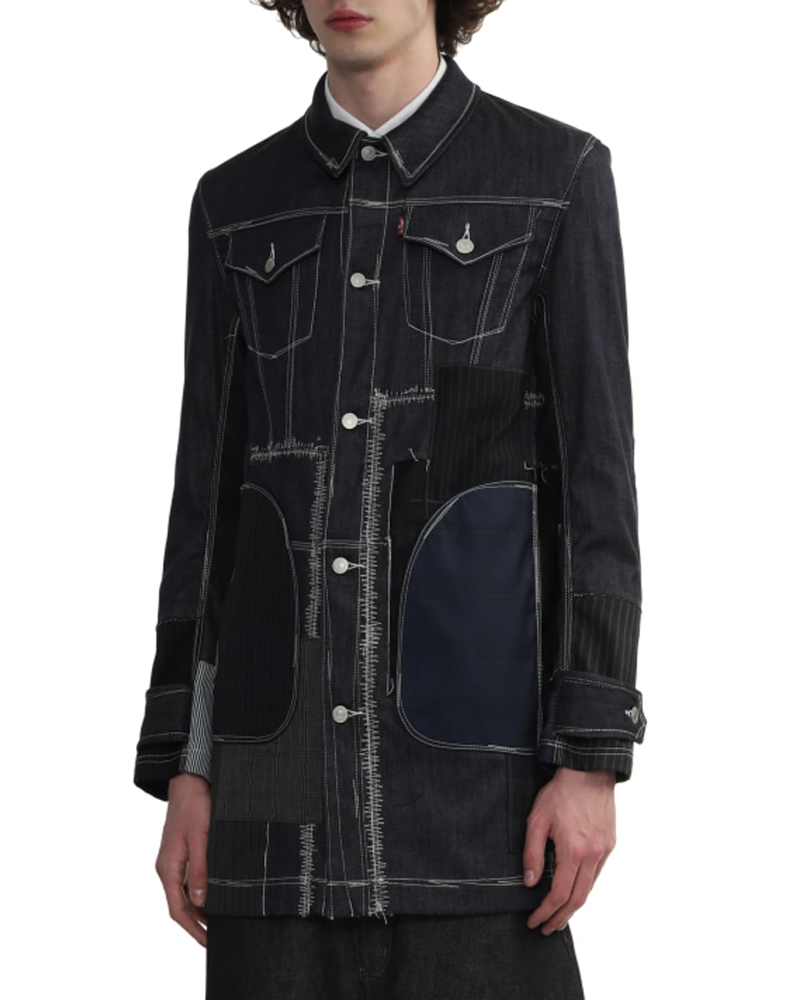 새상품 준야와타나베X리바이스 패치워크 자켓 XS 상품이미지1