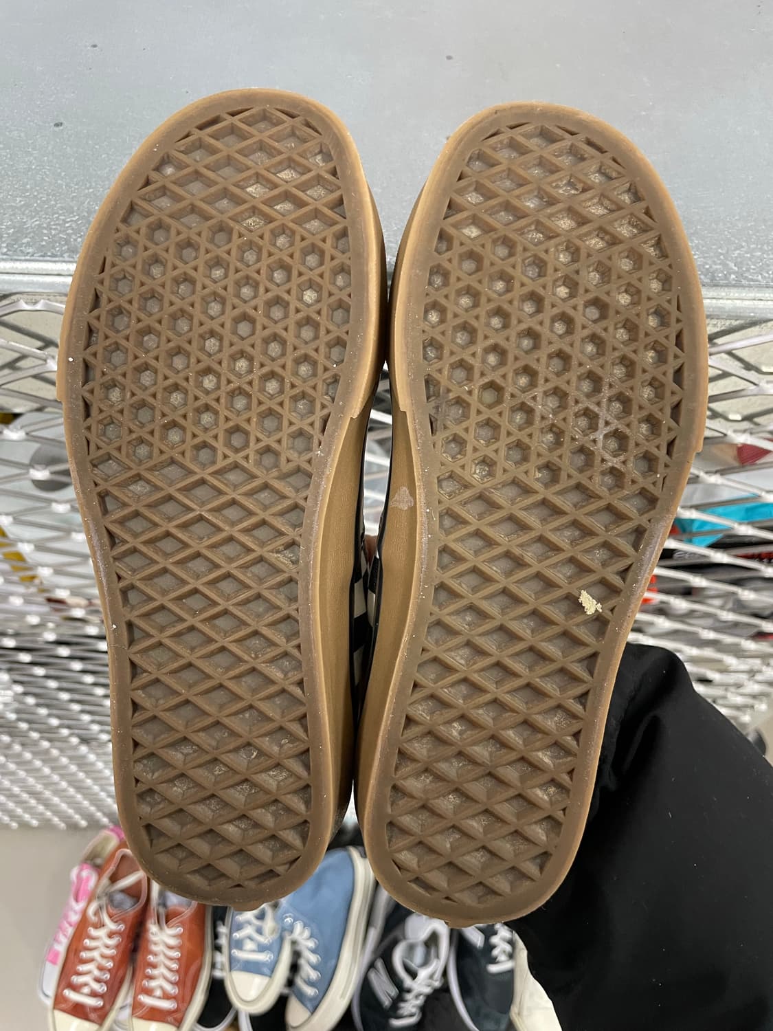 반스 어센틱 체커보드 블랙 화이트 검 230 상품이미지6