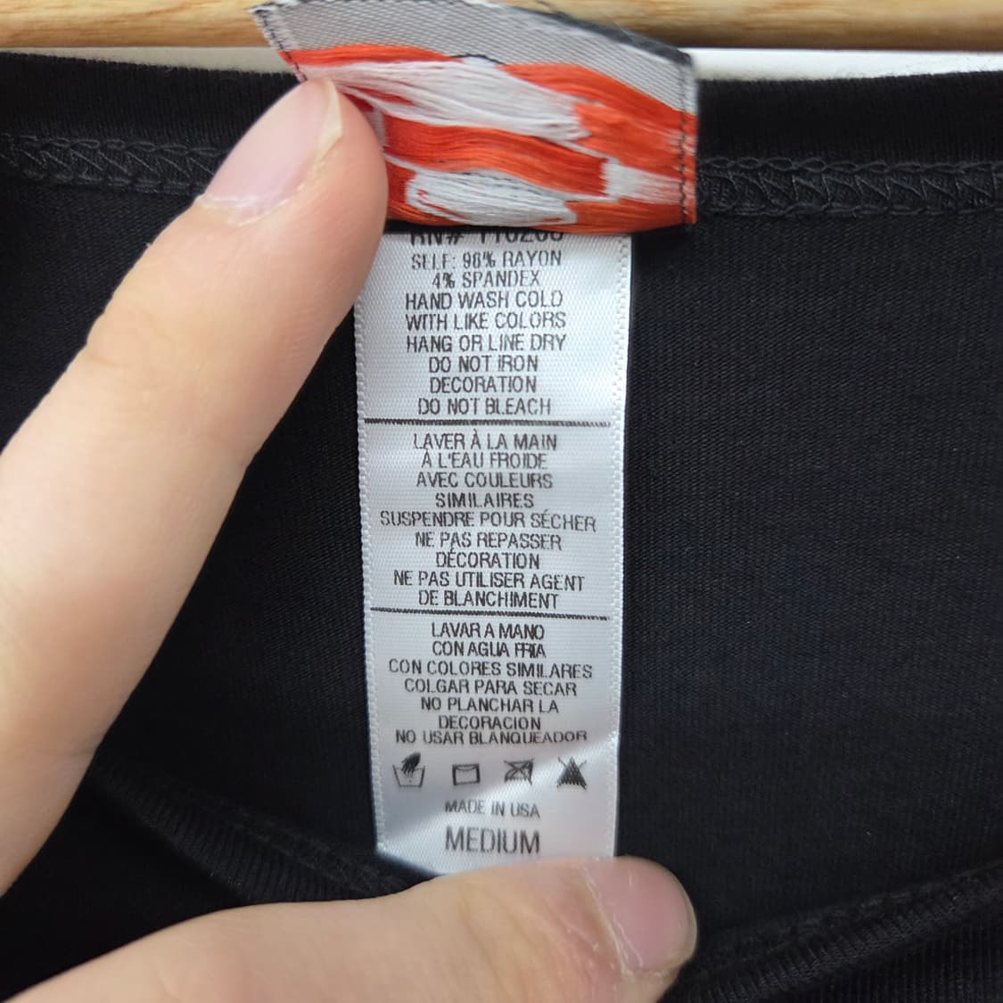 할리데이비슨 미국 국기 프린팅 블랙 티셔츠 여m 상품이미지3