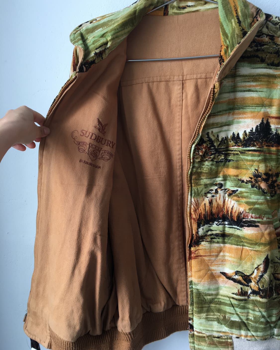 Sudbury Reversible corduroy bomber jacke 상품이미지4