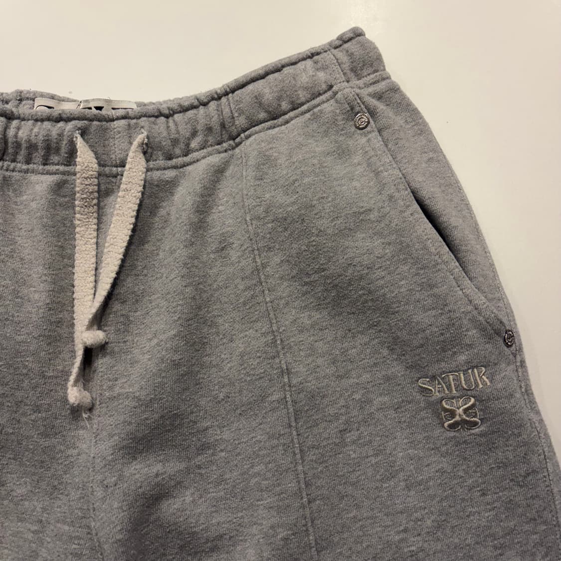 [L] 세터 SATUR 에트나 라운지 회색 조거 트레이닝 팬츠 D315 상품이미지3